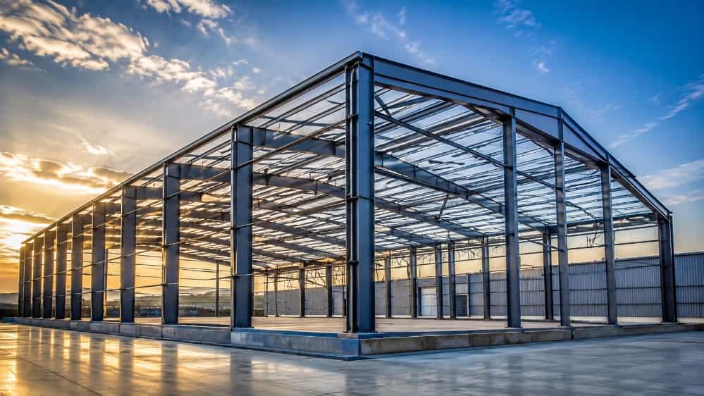 Tahran'da dayanıklı metal çerçeveli endüstriyel hangarların tasarımı ve uygulaması